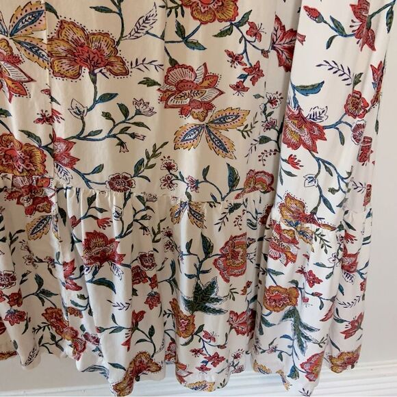 OLD NAVY Waist Defined Braided Strap Floral Maxi Dress White 3X Plus - Picture 11 of 14